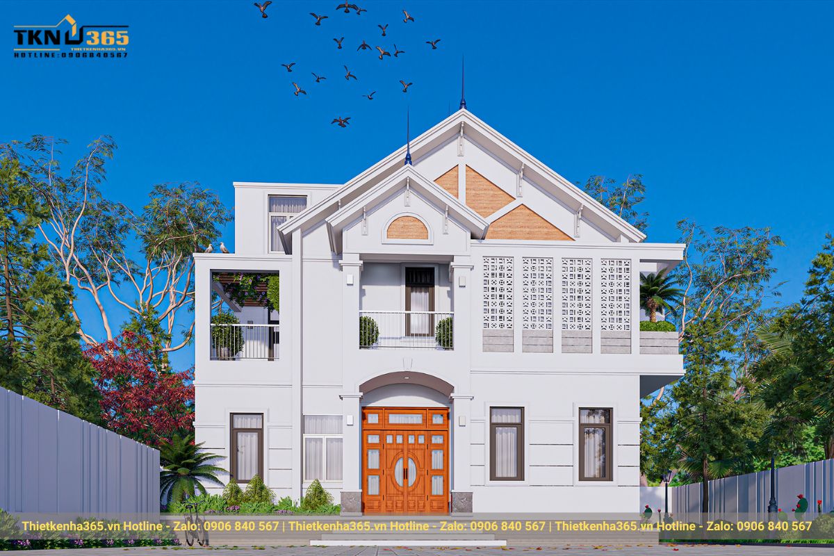 Biệt thự mái Thái vững chắc, kiên cố giúp tránh nắng và tránh mưa theo thời gian