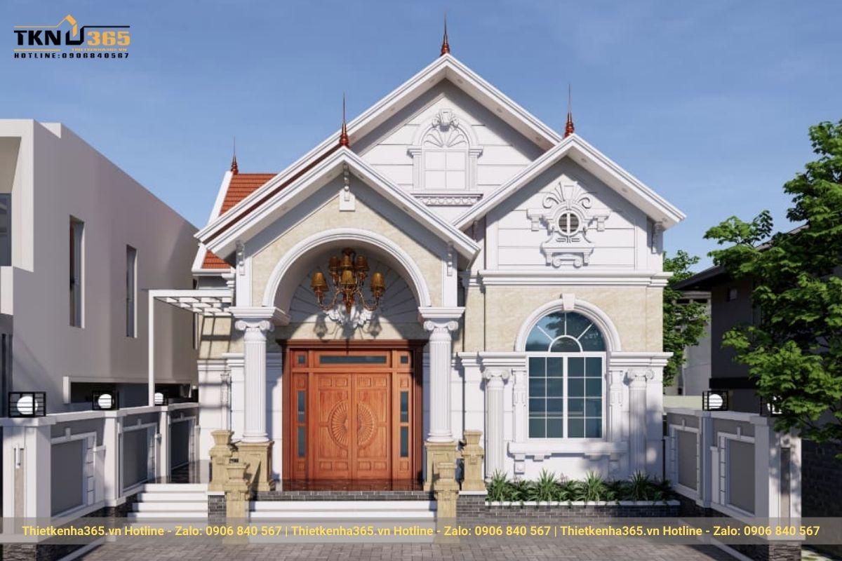 Các đường nét trên ngôi nhà đều đem lại sự hài hòa, tinh tế và độc nhất của dạng kiến trúc cổ điển quyền quý