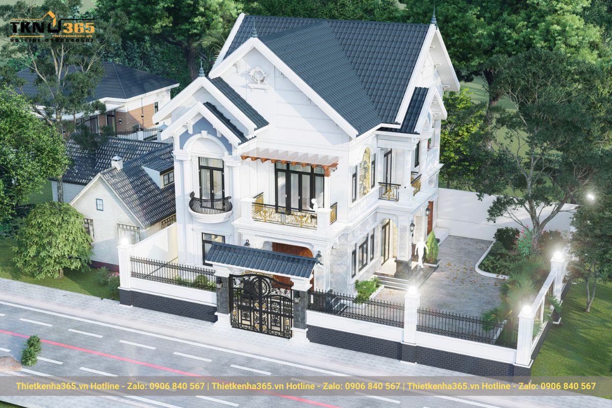 Mái Thái mang ý nghĩa phong thủy giúp gia chủ gặp nhiều may mắn