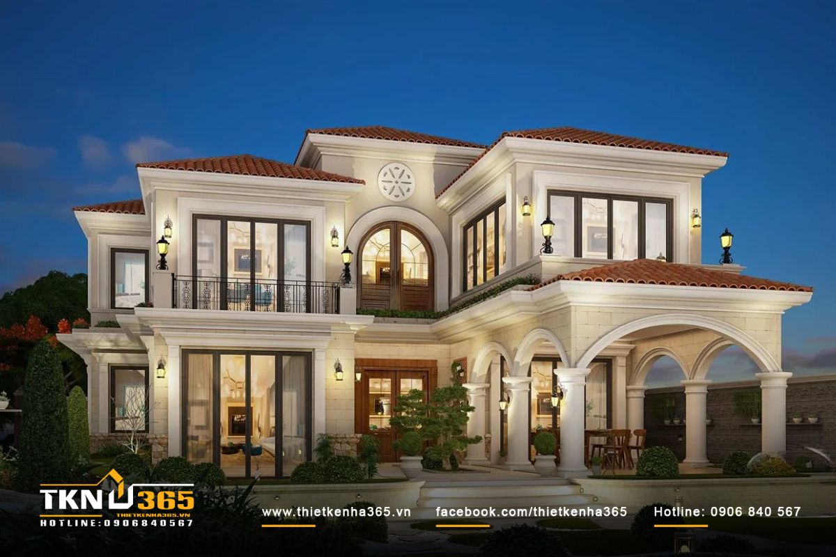 Sử dụng những nhiều cửa sổ lớn cho biệt thự sân vườn 300m2 để tận dụng được ánh sáng tự nhiên và gió trời