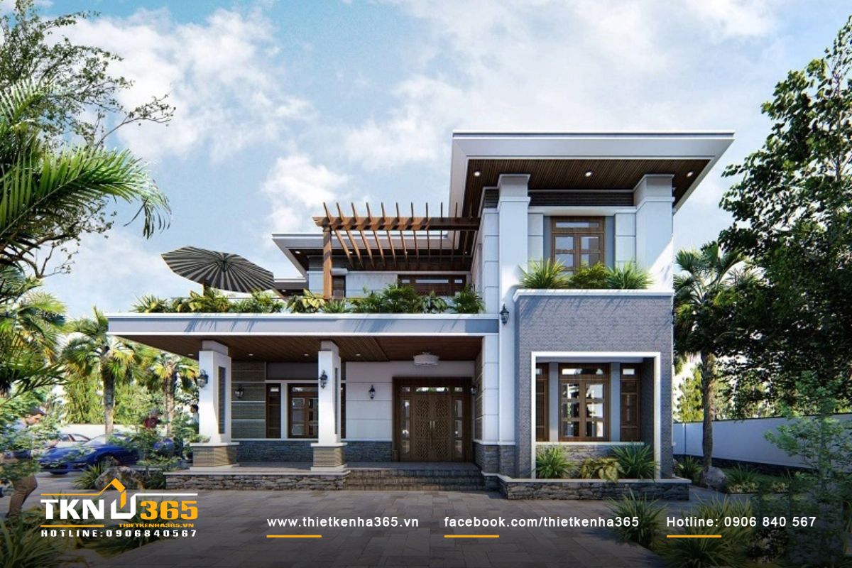 Khi xây dựng biệt thự sân vườn 300m2 cần chú ý đến yếu tố phong thủy