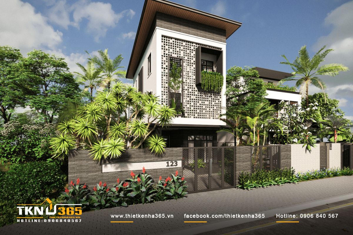 Công ty Thiết Kế 365 là đơn vị thiết kế và thi công biệt thự sân vườn 300m2 ấn tượng