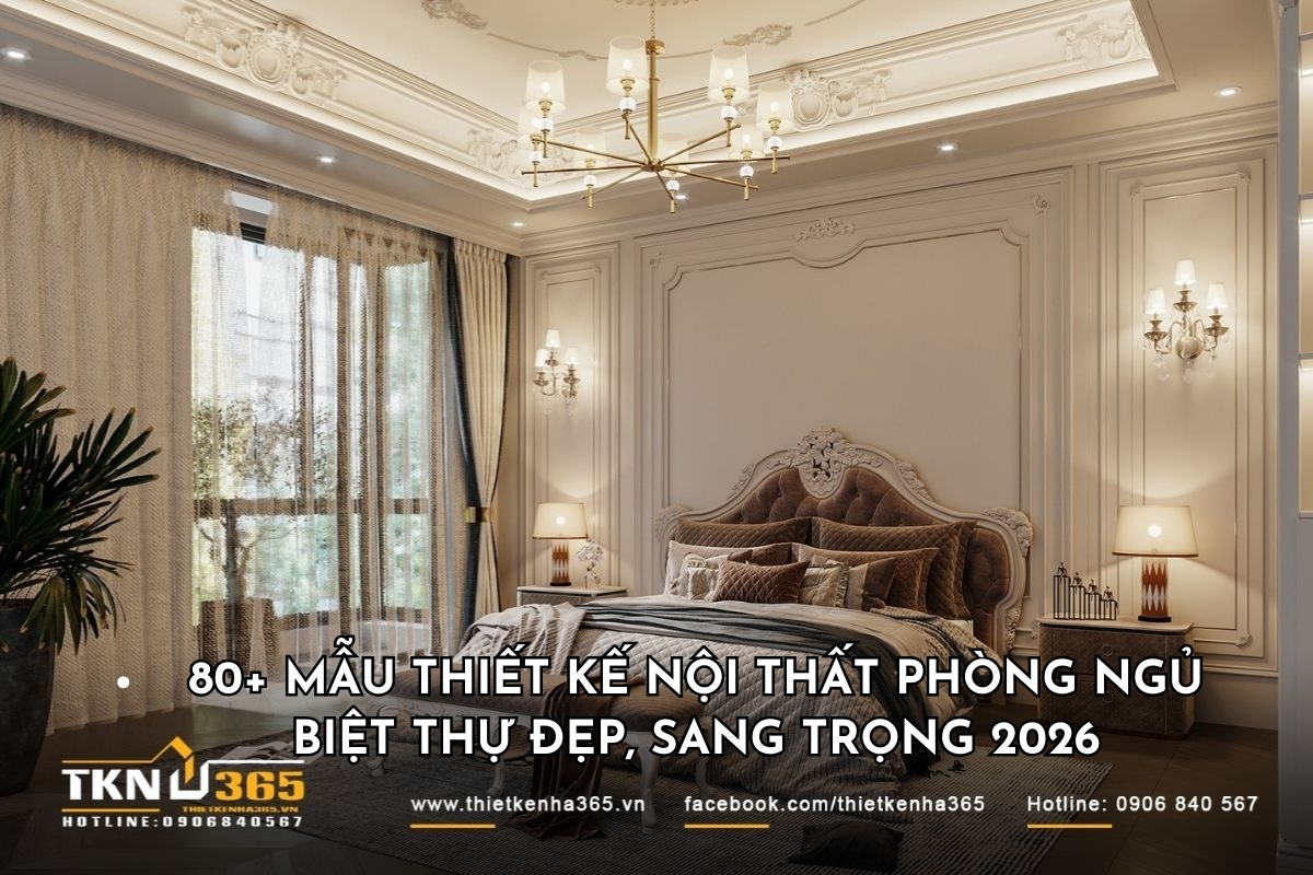 thiết kế nội thất phòng ngủ sang trọng