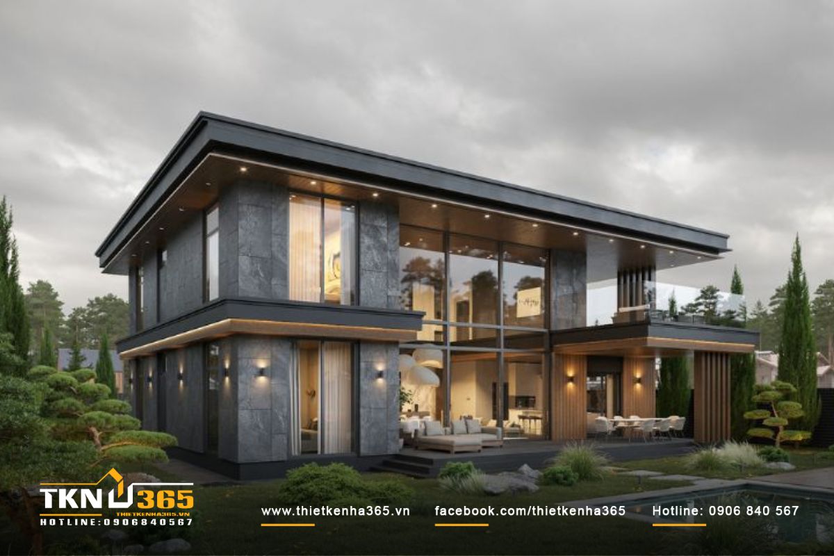 Biệt thự 400m2 theo phong cách hiện đại có không gian mở