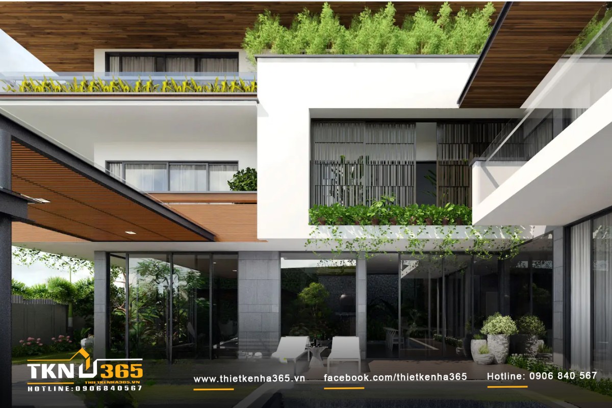 Biệt thự nhà vườn 500m2 có không gian sống hài hòa và gần gũi với thiên nhiên