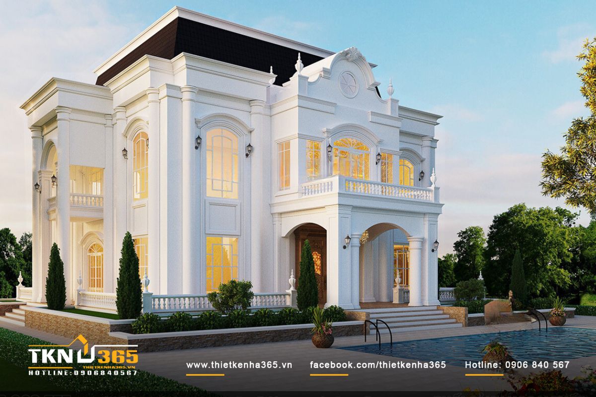 Thiết kế tiểu cảnh xung quanh hồ bơi tạo sự gắn kết hài hòa giữa thiên nhiên và kiến trúc nhà