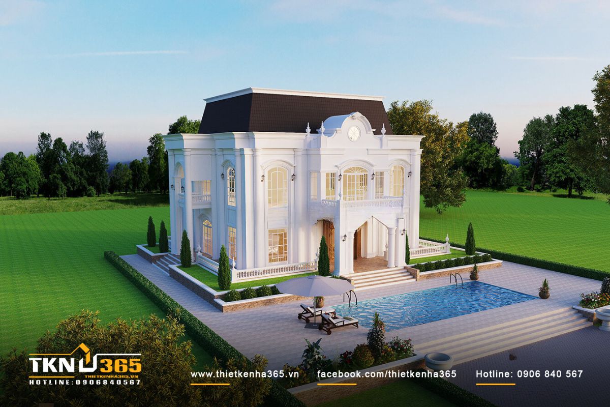 Bể bơi ngoài trời giúp gia đình có nhiều hoạt động thú vị như bơi, tổ chức tiệc tùng