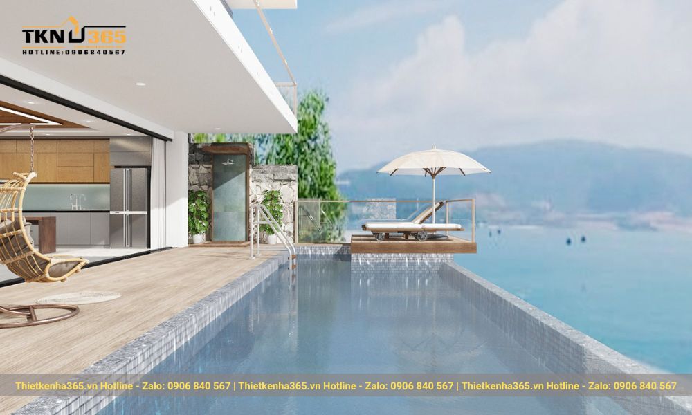 View nhìn hướng ra biển của căn biệt thự gây thương nhớ