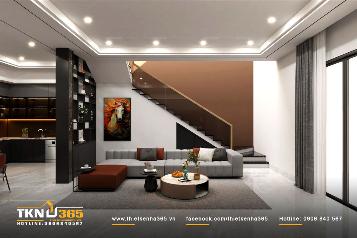 Thiết kế nội thất biệt thự phong cách hiện đại