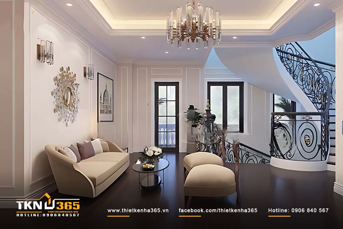 Thiết kế nội thất phòng sinh hoạt chung đơn giản