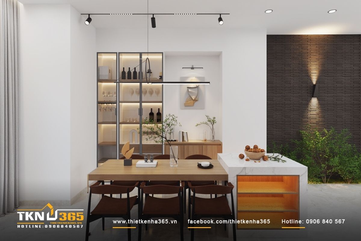 Không gian phòng ăn được thiết kế sang trọng