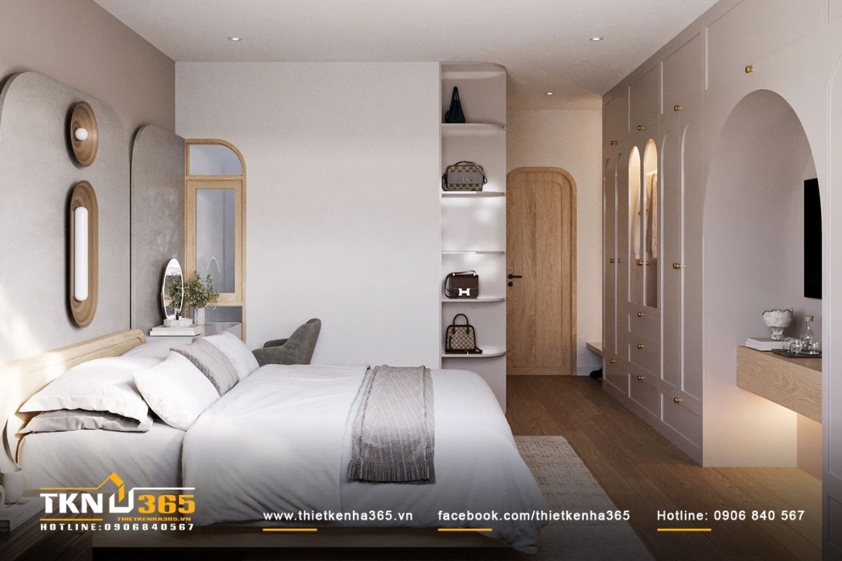 Thiết kế phòng ngủ rộng rãi thoải mái
