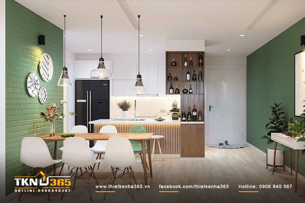 Phong cách Scandinavian giúp gia chủ mang thiên nhiên vào căn bếp nhỏ