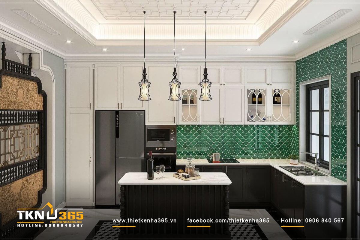 Bố cục nhà bếp hợp lý ảnh hưởng lớn tới chức năng sử dụng và tính thẩm mỹ