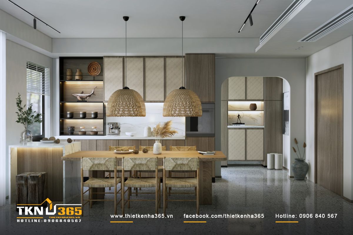 Thiết kế phòng bếp không chỉ cần đẹp, tiện dụng mà phải phù hợp với phong thủy của gia chủ