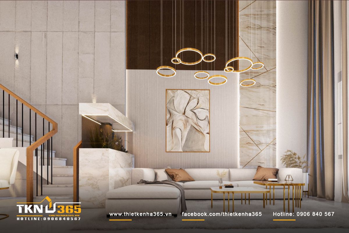 Sự giản dị được thể hiện qua việc lựa chọn nội thất phù hợp và bố trí không gian hợp lý