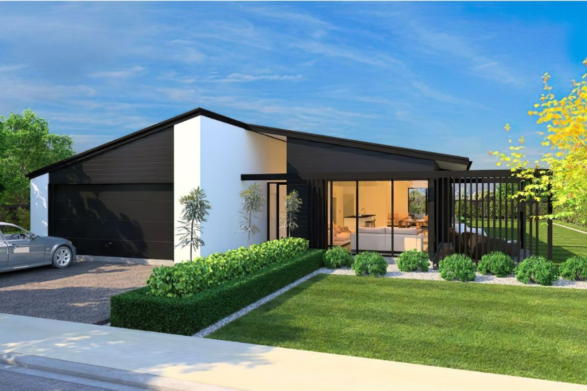 Nhà 1 tầng 4 phòng ngủ 150m2 được thiết kế theo phong cách hiện đại, tiện nghi