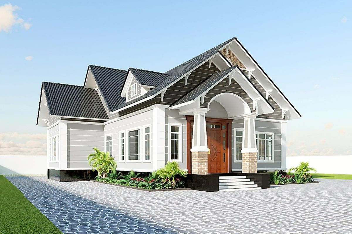 Nhà 1 tầng 150m2 có không gian sống thoáng đãng, thoải mái