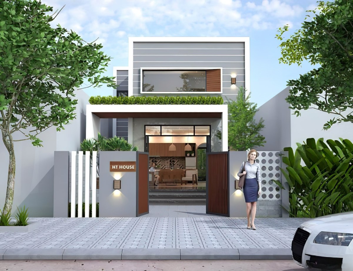 Mẫu nhà 1 trệt 1 lầu 9