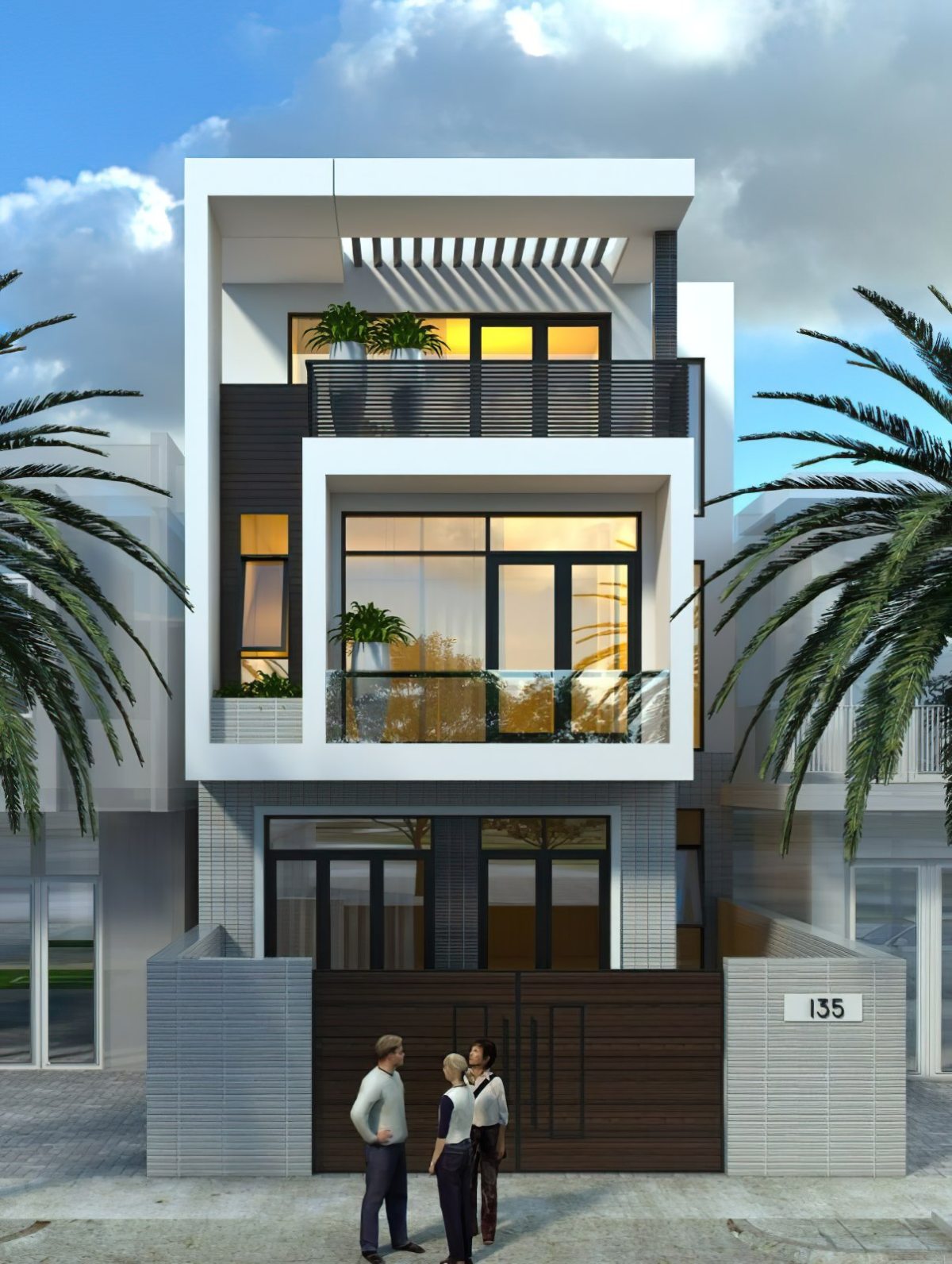 mẫu nhà mặt tiền 6m 14