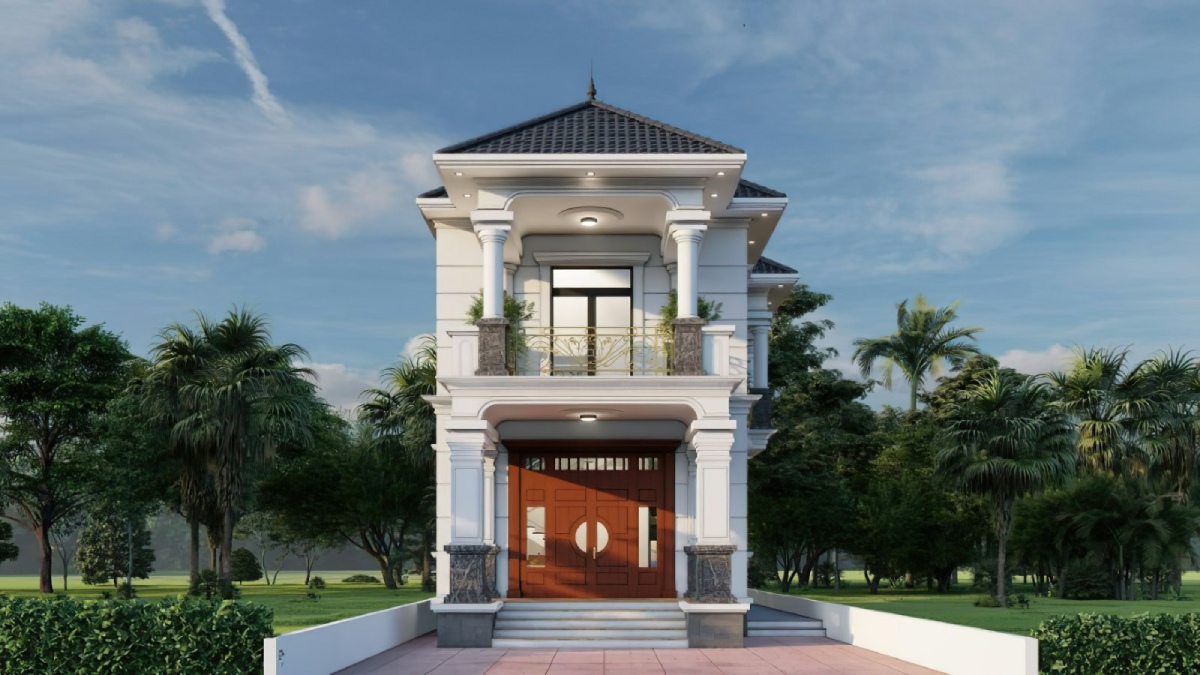 mẫu nhà mặt tiền 6m 14