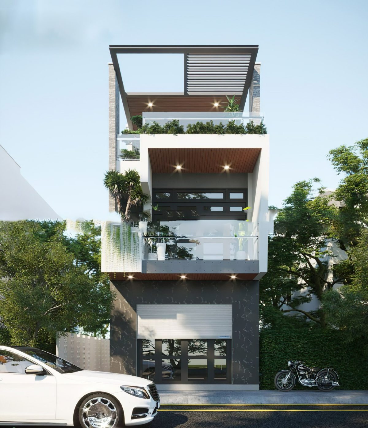 mẫu nhà mặt tiền 6m 16