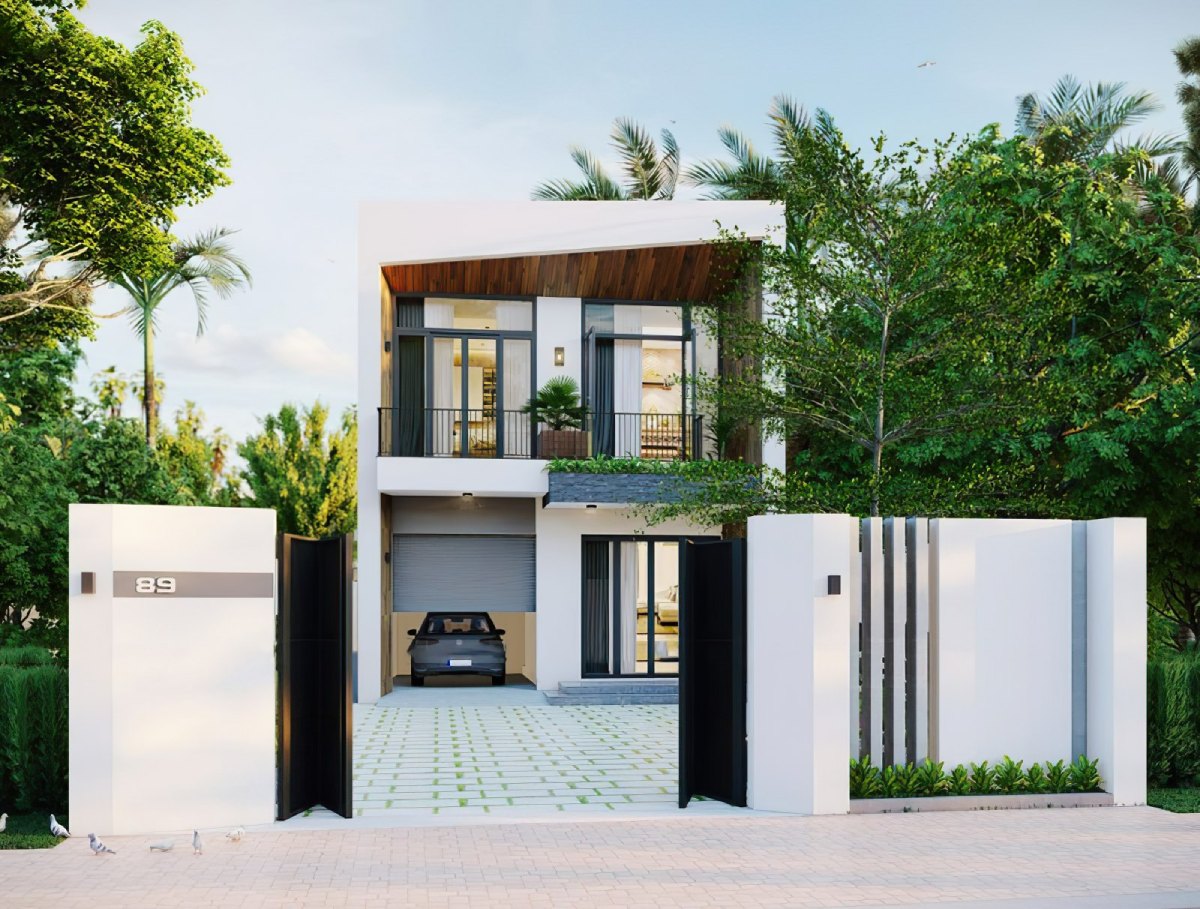 mẫu nhà ống 2 tầng 11