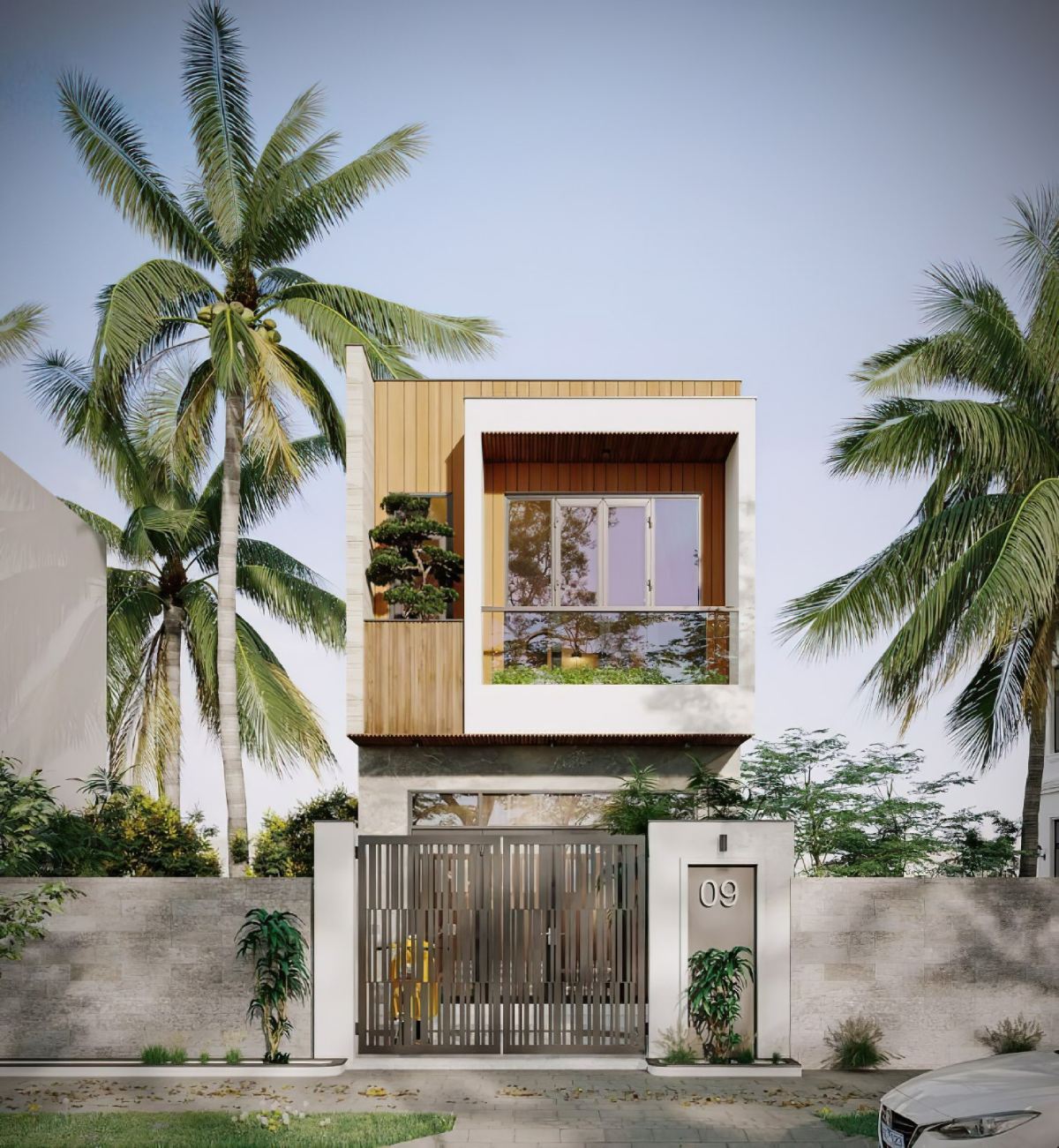 mẫu nhà ống 2 tầng 16