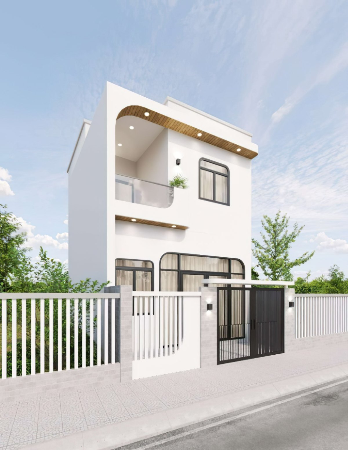 mẫu nhà ống 2 tầng 17