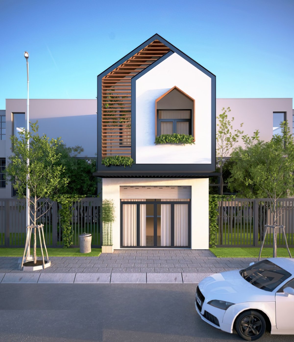 mẫu nhà ống 2 tầng 4