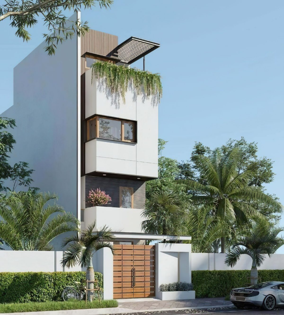 Mẫu thiết kế nhà lệch tầng 11