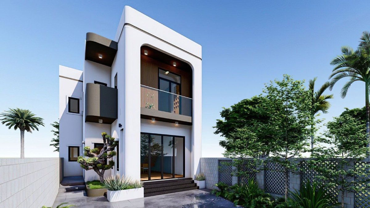 Mẫu nhà 2 tầng gồm 3 phòng ngủ có sân vườn Mẫu nhà 2 tầng gồm 3 phòng ngủ có sân vườn