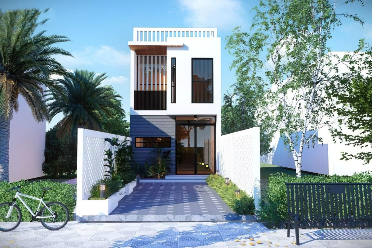 Mẫu thiết kế nhà 2 tầng 3 phòng ngủ phong cách tối giản Mẫu thiết kế nhà 2 tầng 3 phòng ngủ phong cách tối giản