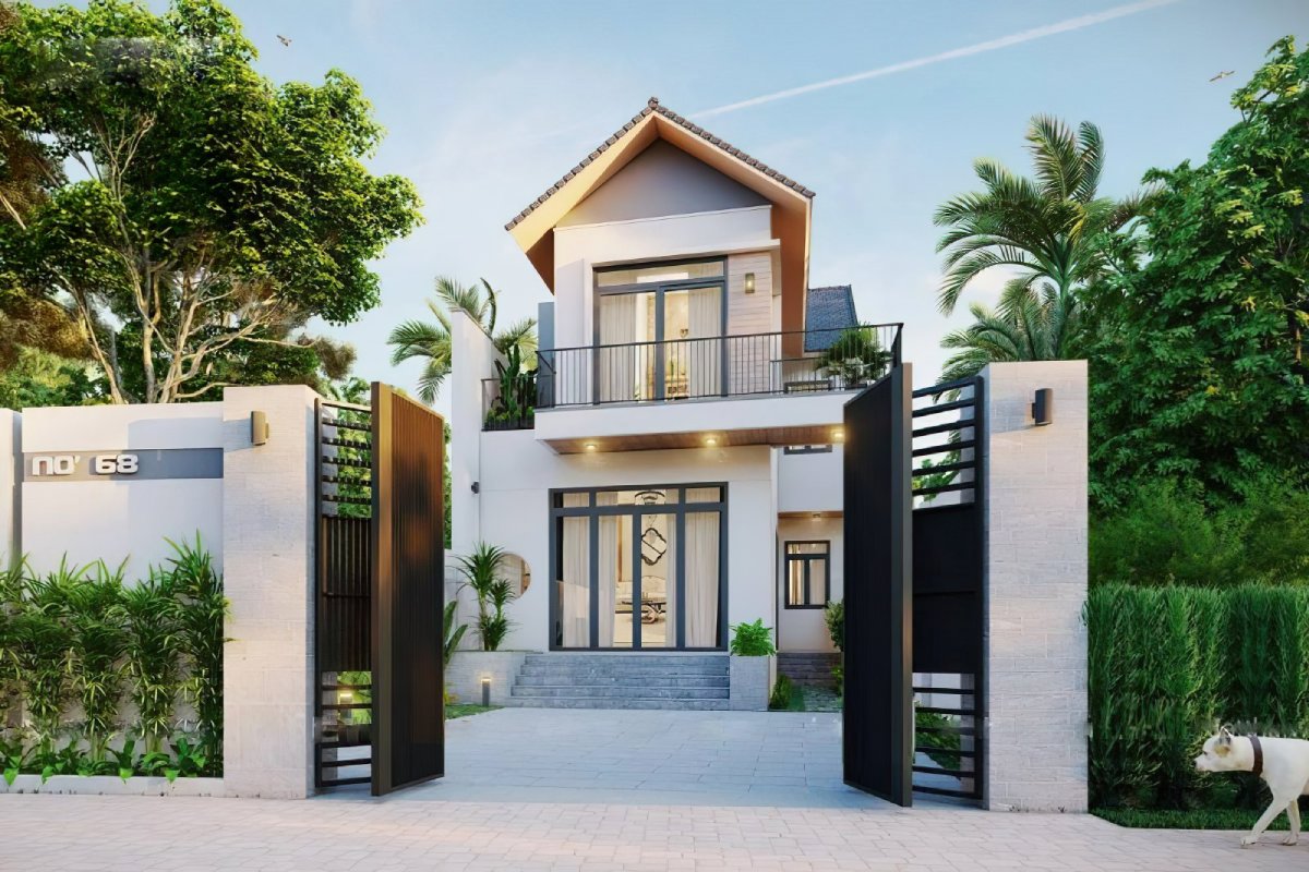 Mẫu thiết kế nhà 2 tầng 3 phòng ngủ 5x18m Mẫu thiết kế nhà 2 tầng 3 phòng ngủ 5x18m