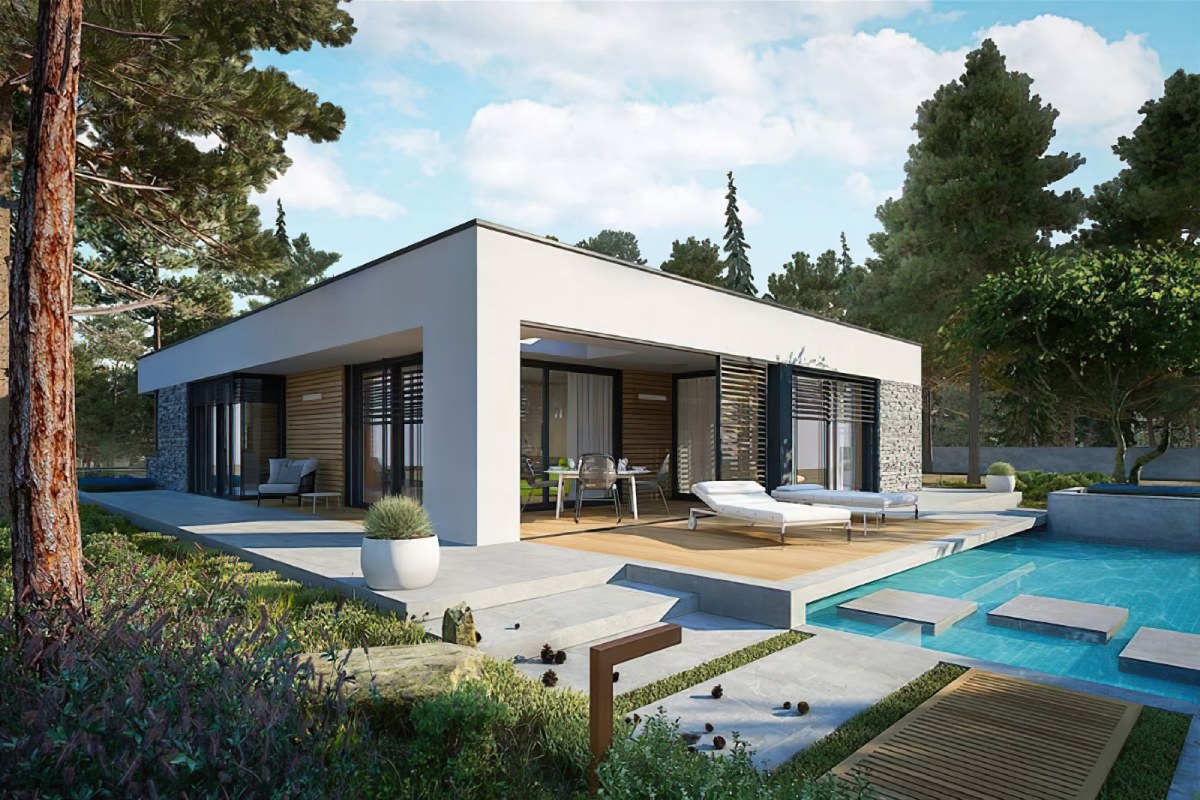 nhà mái bằng 1 tầng 11