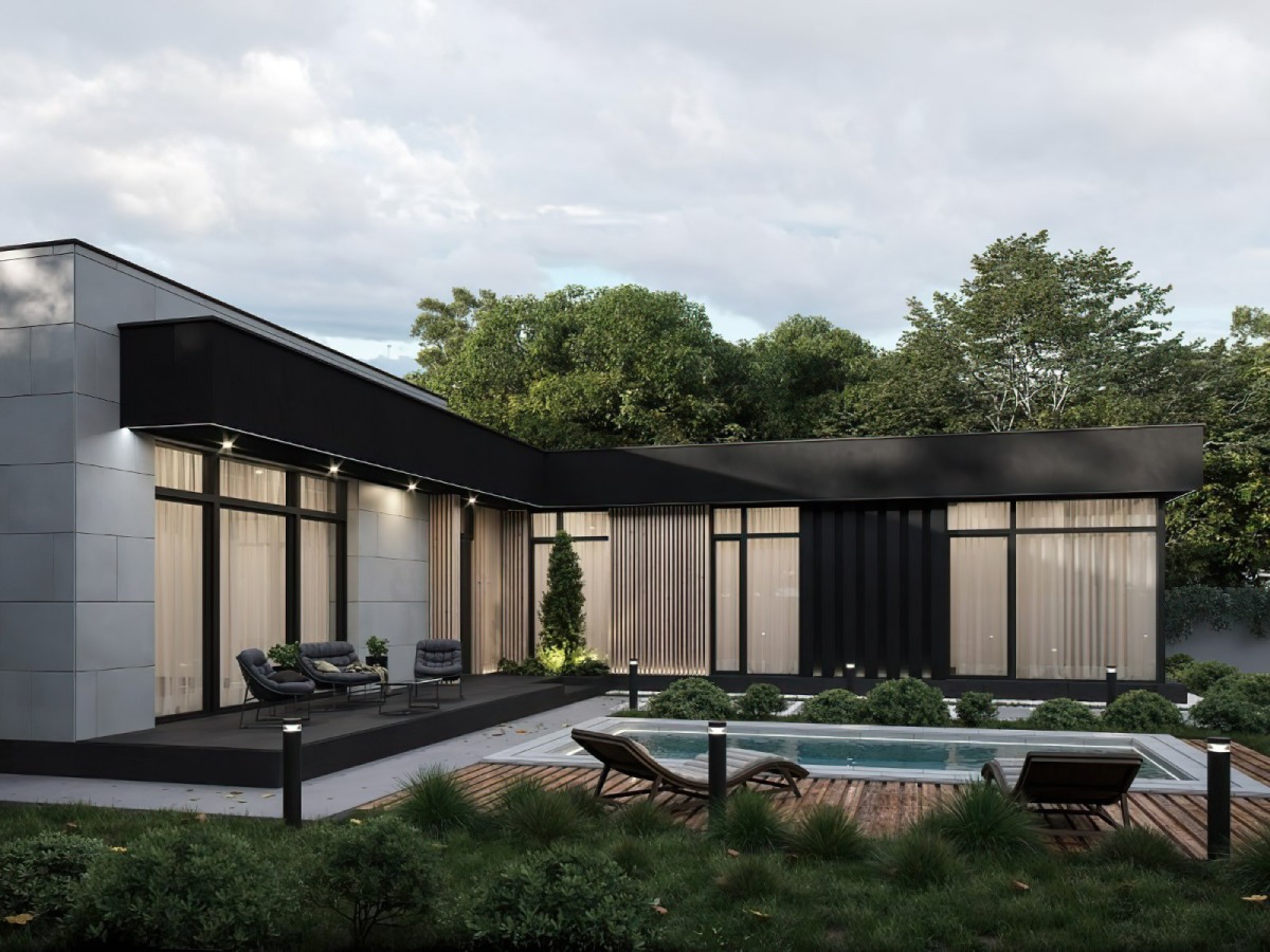 nhà mái bằng 1 tầng 3