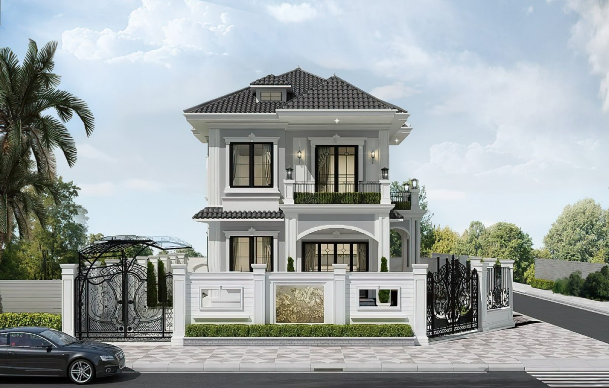 thiết kế nhà mái nhật 2 tầng 10