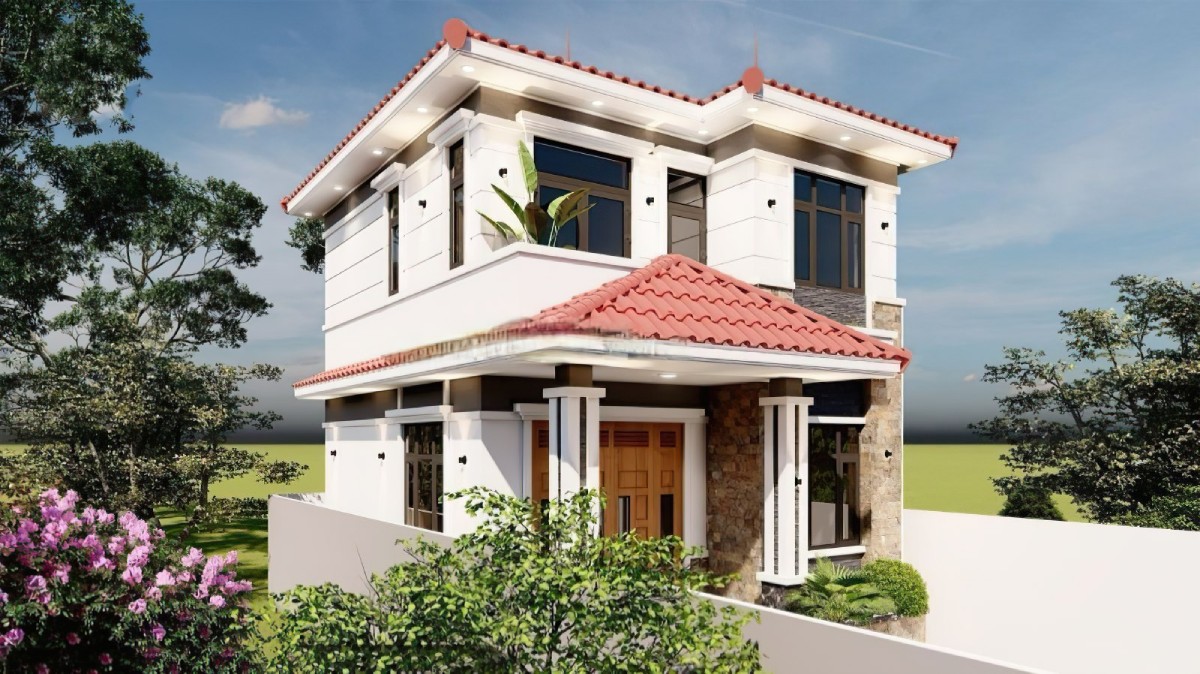 thiết kế nhà mái nhật 2 tầng 7