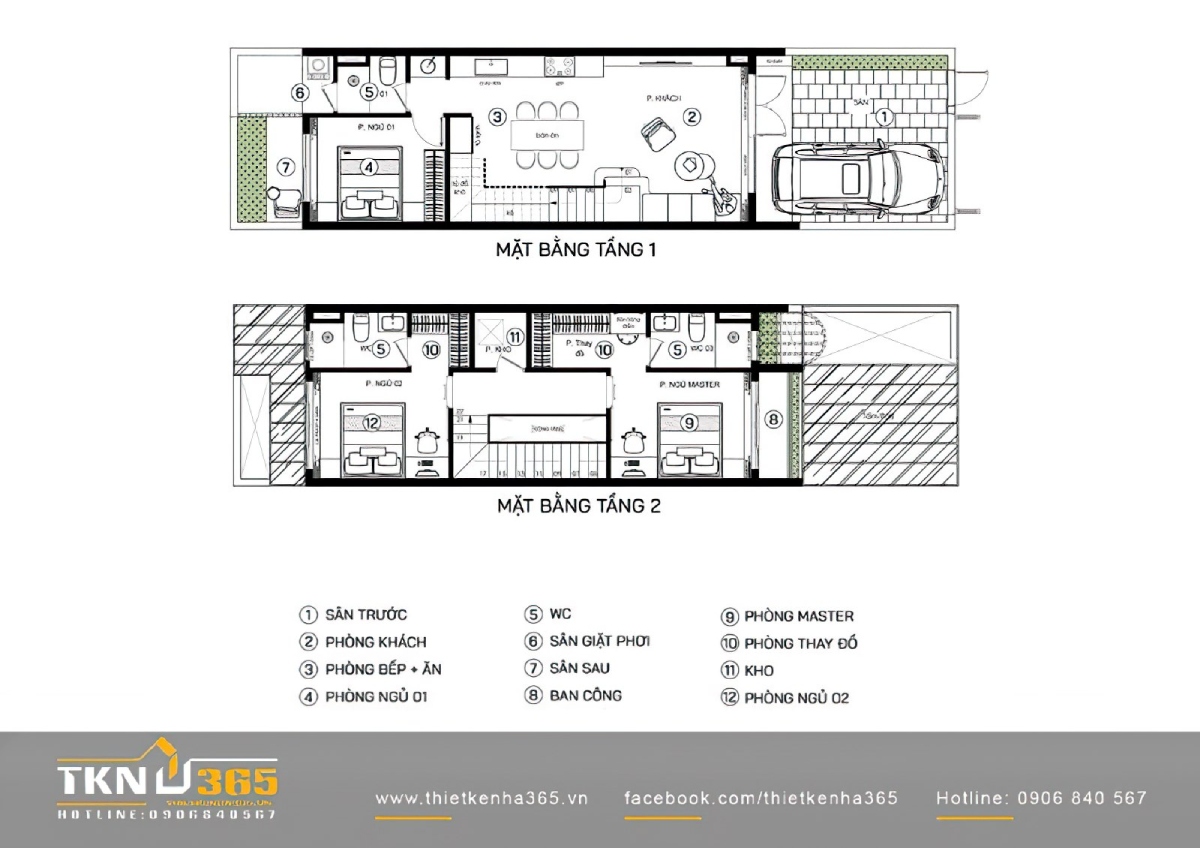 nhà ống 2 tầng 5x20m 10