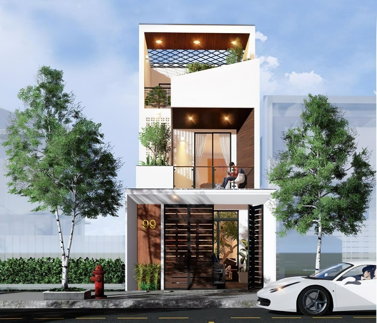 nhà ống 2 tầng 5x20m 16