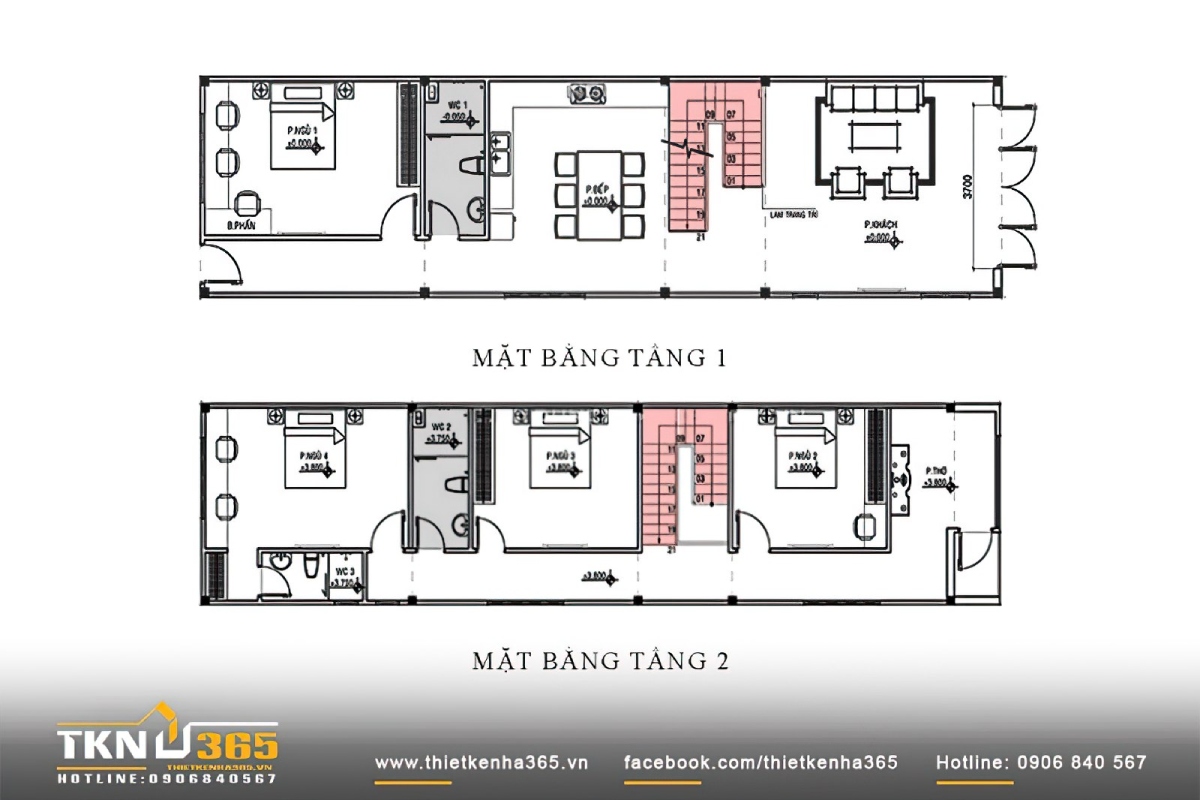 nhà ống 2 tầng 5x20m 17