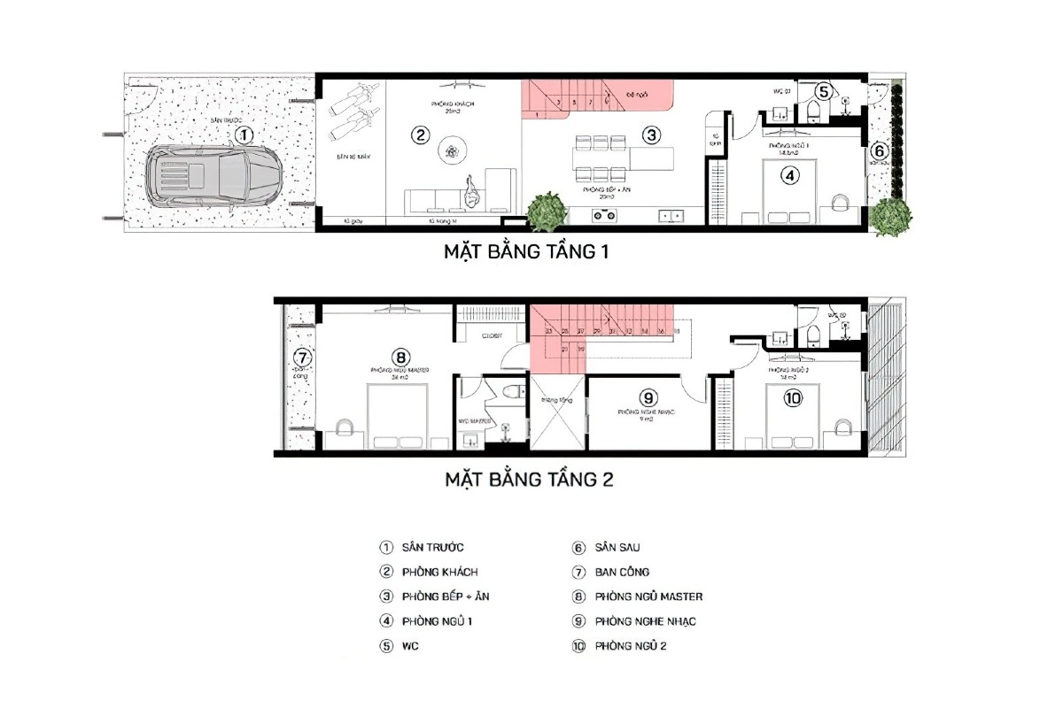 20+ Mẫu thiết kế nhà ngang 6m dài 20m đẹp hiện đại, độc đáo 1 thiết kế nhà ngang 6m dài 20m 1