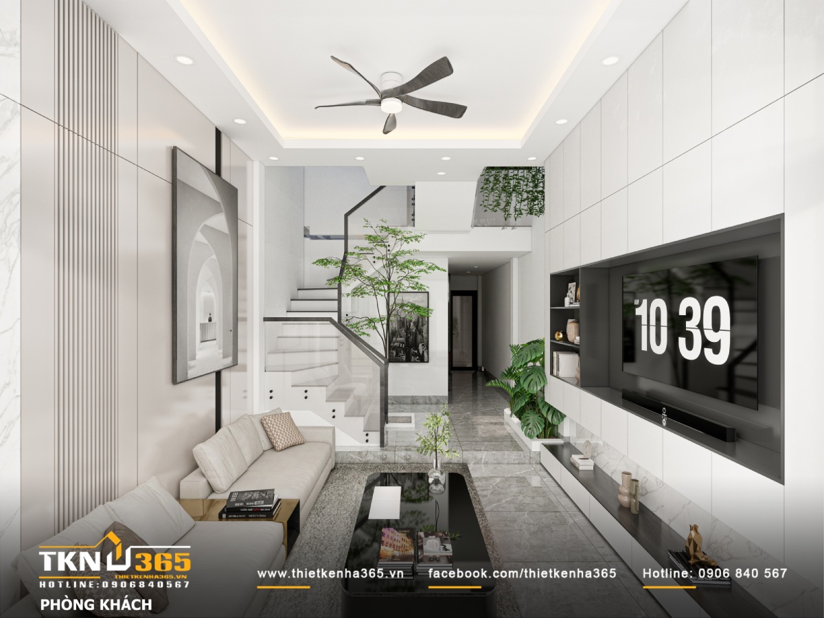 20+ Mẫu thiết kế nhà ngang 6m dài 20m đẹp hiện đại, độc đáo 11 Thiết kế nhà ngang 6m dài 20m 11