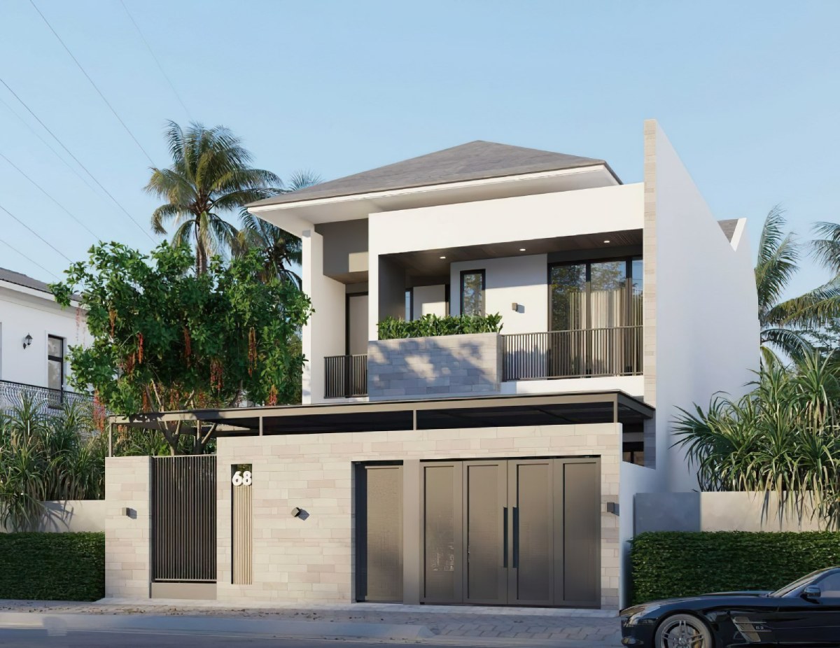 20+ Mẫu thiết kế nhà ngang 6m dài 20m đẹp hiện đại, độc đáo 8 Thiết kế nhà ngang 6m dài 20m 8