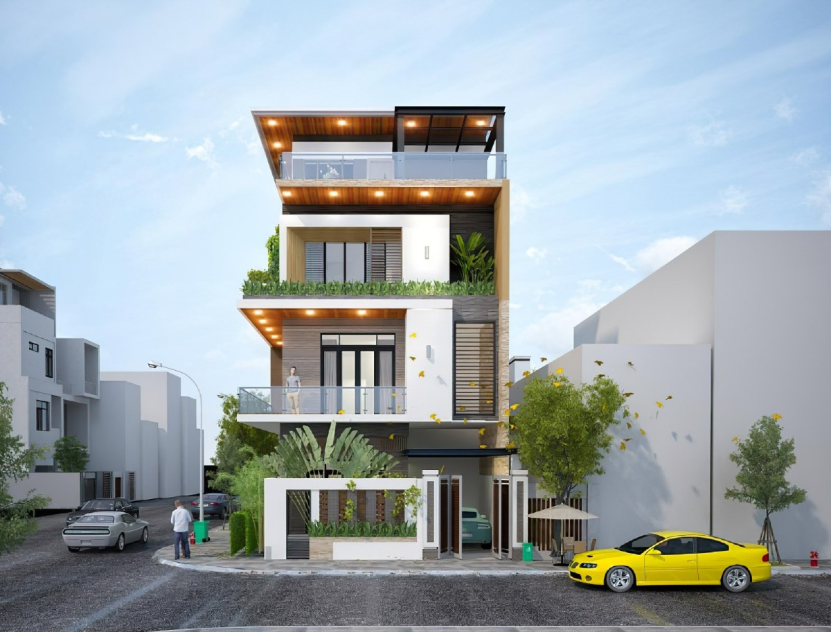 thiết kế nhà ống 70m2 3 tầng 10