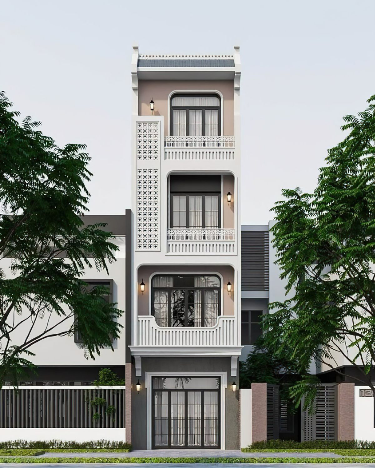 Mẫu nhà 4 tầng 4x16m 3