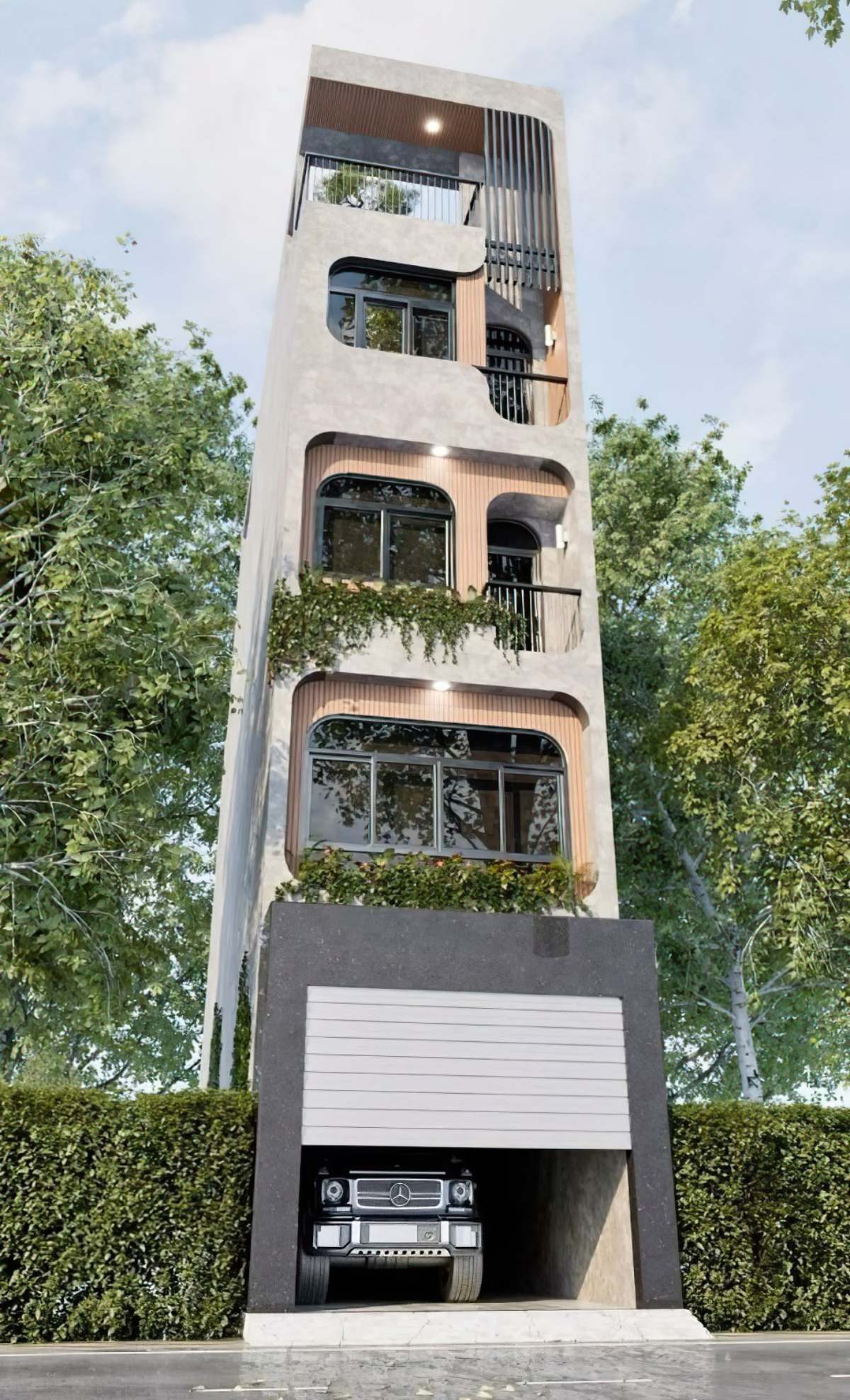 Mẫu nhà 4 tầng 4x16m 6