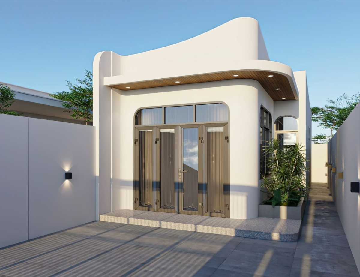 mẫu nhà cấp 4 mái bằng 10