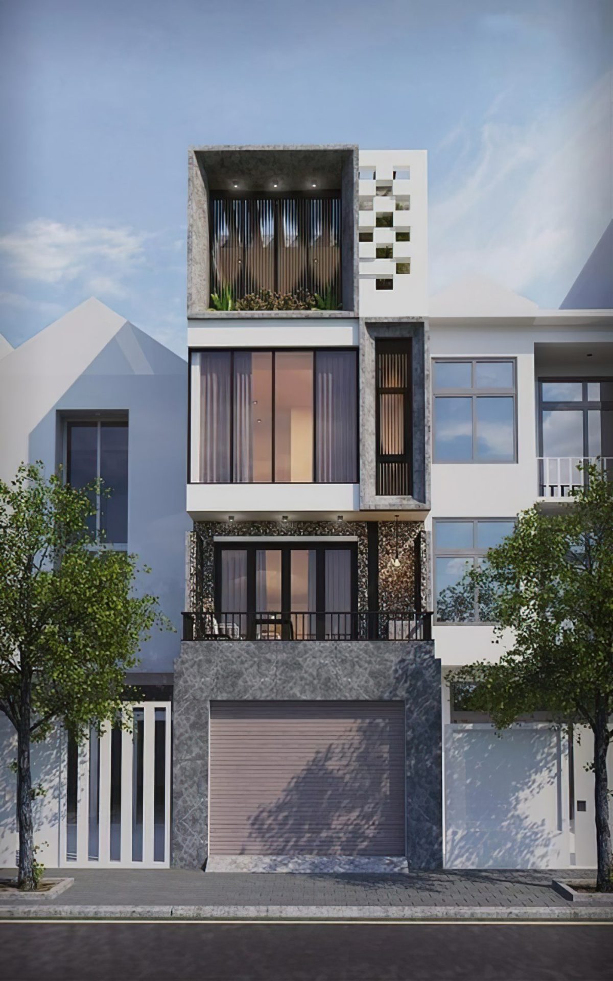 nhà lệch tầng 5x15 7