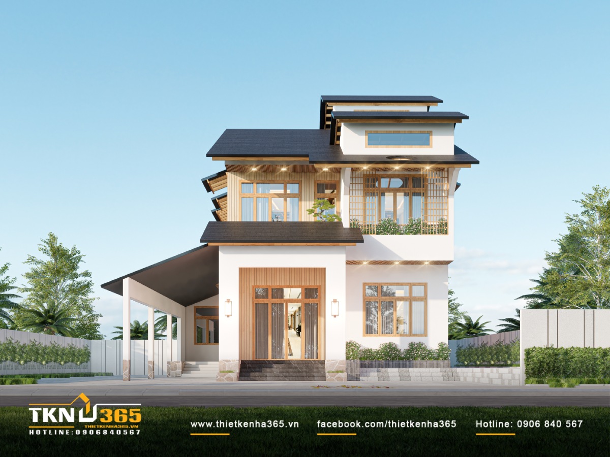 Thiết kế biệt thự 2 tầng 1